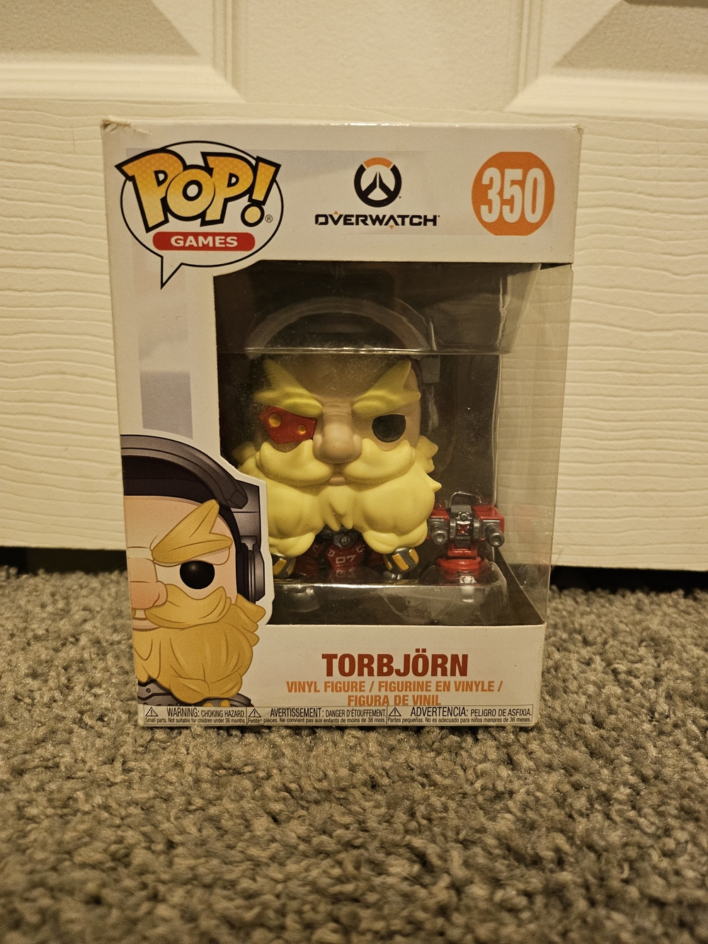 Funko Pop! Games Overwatch Torbjörn Vinyl Figure - Yellow, Black, Red #350